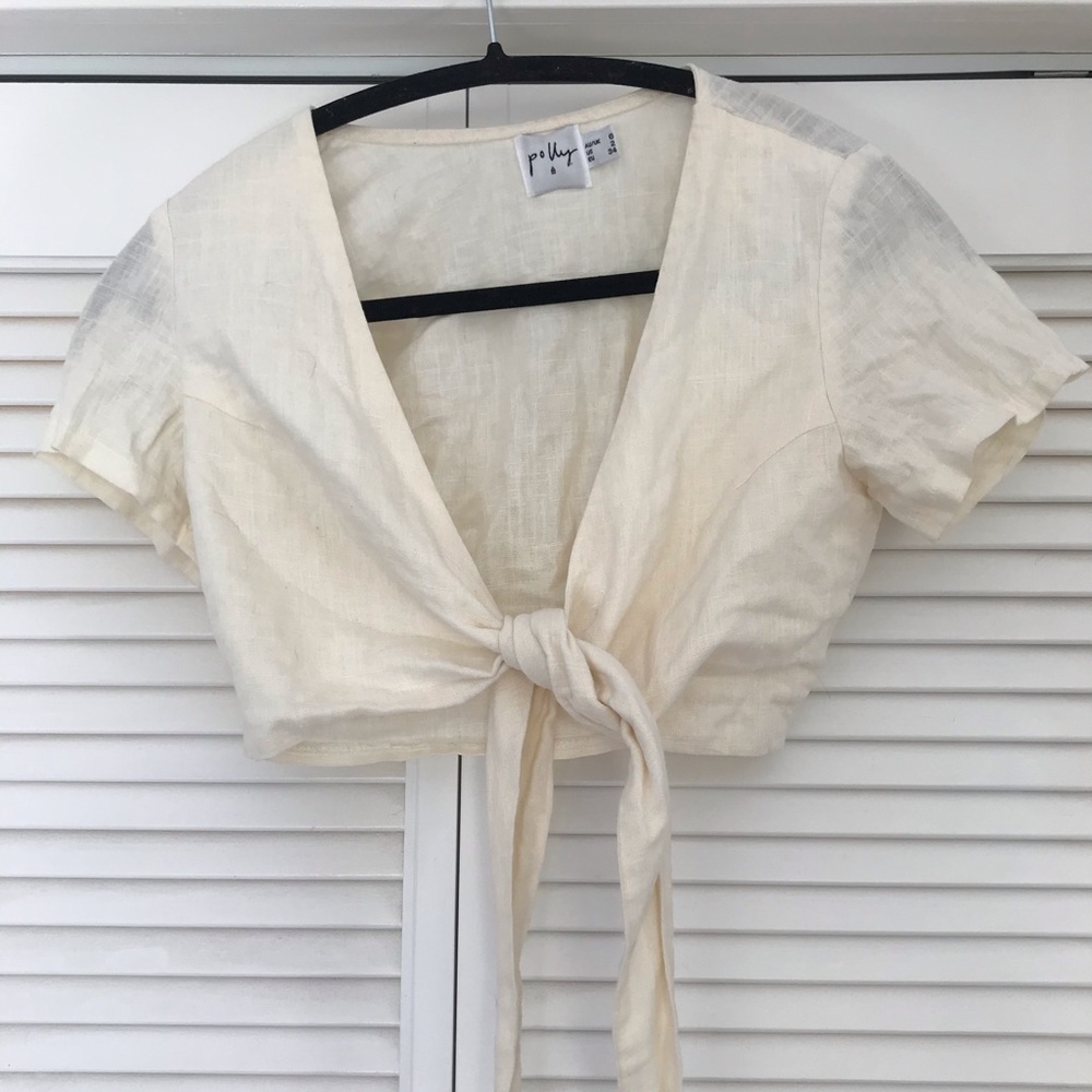 princess polly sanfratello tie up top